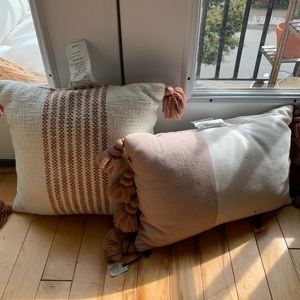 Set of two throw pillows